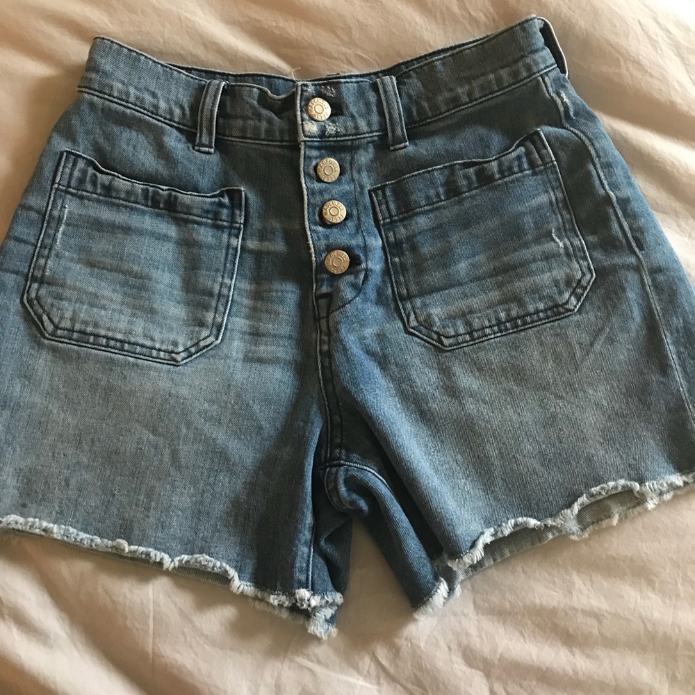 Madewell high rise button fly cutoff shorts